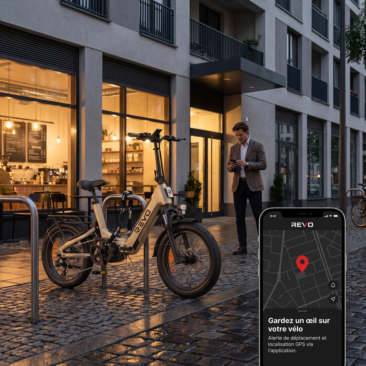 Vélo Électrique Pliable REVO Strada 160 –  Fat Bike 250 W, 100 Nm, Batterie 720 Wh, Autonomie jusqu’à 160 km & GPS