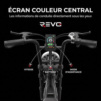 Vélo Électrique Fat Bike REVO Drifter 16 – 250 W, Batterie Amovible 48 V 13 Ah, Pneus 16 × 3.0" & Suspensions
