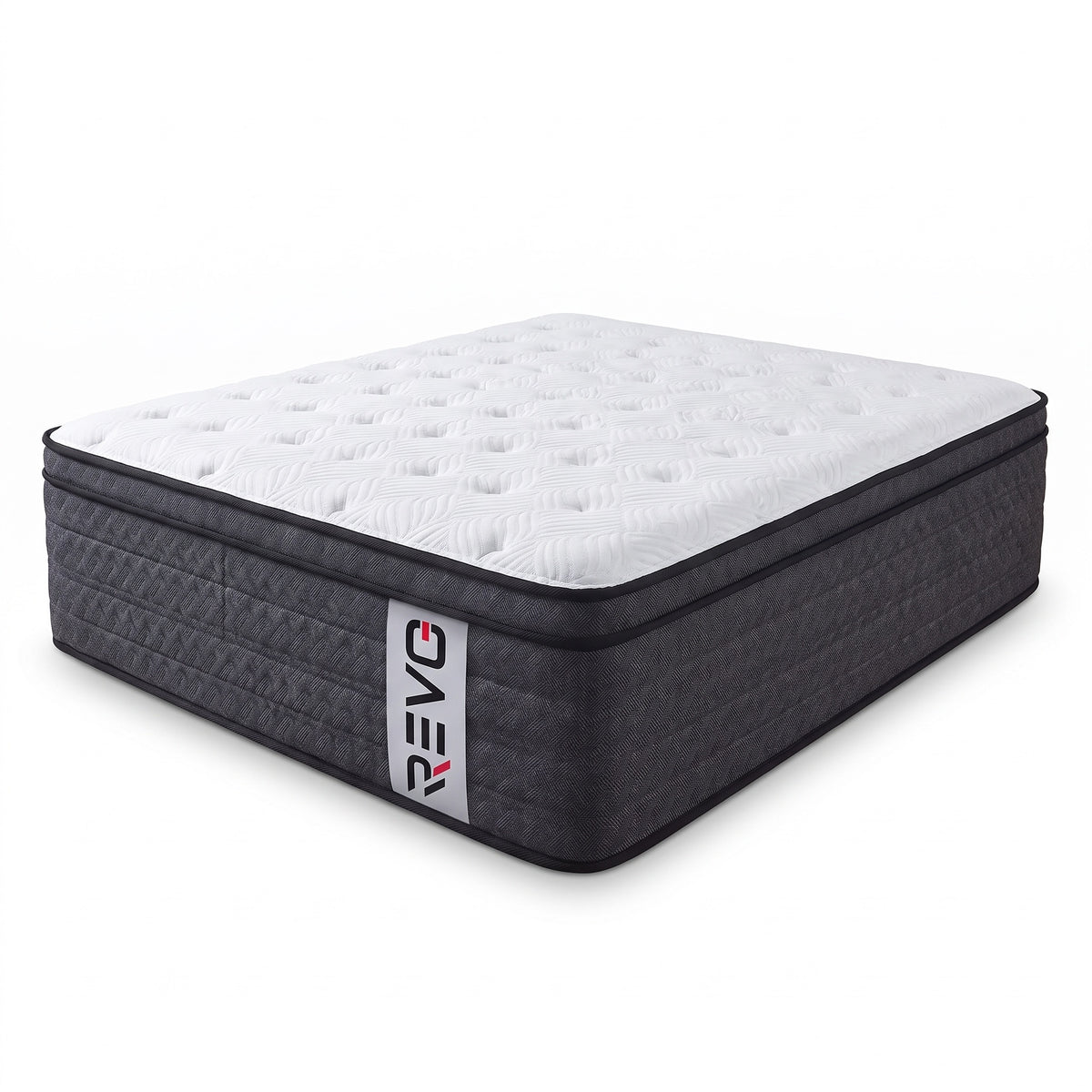 Matelas Hybride REVO Somnia 30 – 180 × 200 cm – Épaisseur 30 cm, H3 Mi-Ferme, 7 Zones, Ressorts Ensachés & Mémoire de Forme