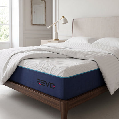Matelas REVO Silena 20 – 140 × 190 cm – Mousse à Mémoire de Forme – 7 Zones de Confort – Réversible