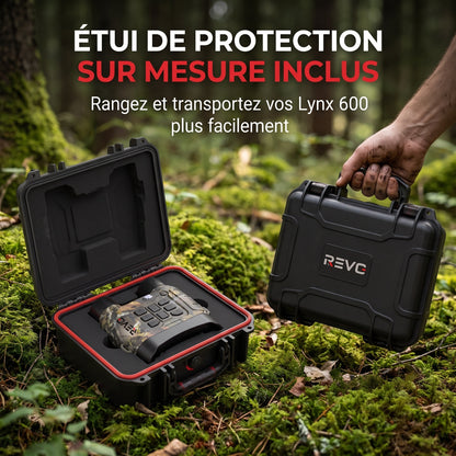 Jumelles Vision Nocturne REVO Lynx 600 – 4K UHD, Photos 112 MP, Portée IR jusqu’à 600 m & Zoom Numérique 18x
