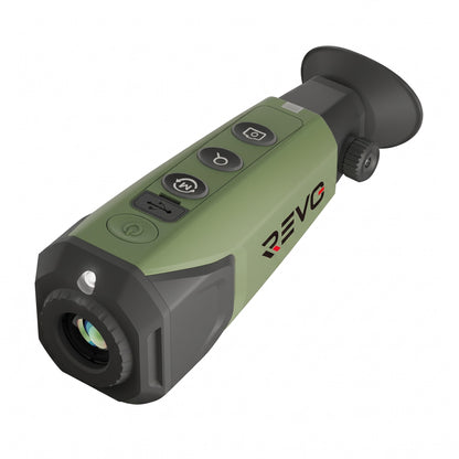 Monoculaire Thermique REVO Thermis 410 – Résolution IR 256 × 192, Détection jusqu’à 410 m, Zoom 8× & IP67