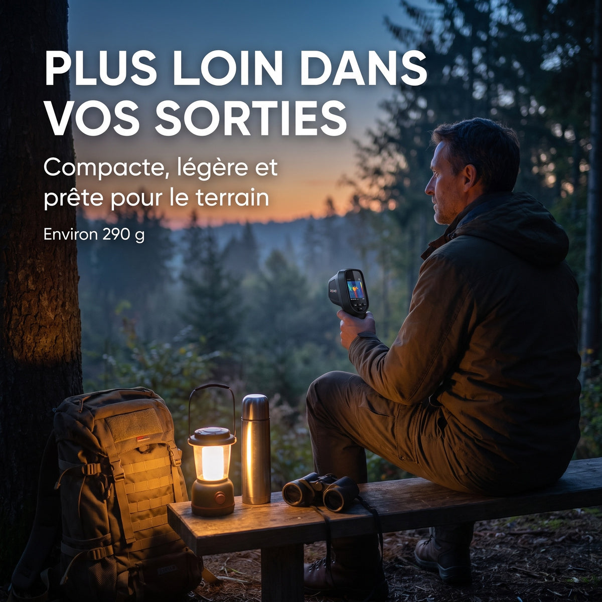 Caméra Thermique REVO HeatScan 550 – Imagerie 240 × 240, Mesure −20 à 550 °C & Détection Thermique 25 Hz