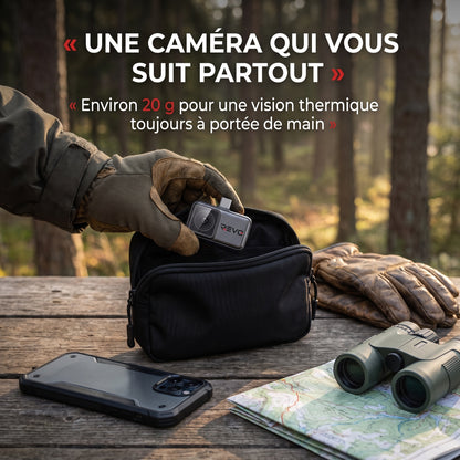 Caméra Thermique Smartphone REVO WildScan 256 – 256 × 192, 25 Hz – Chasse, Observation & Plein Air