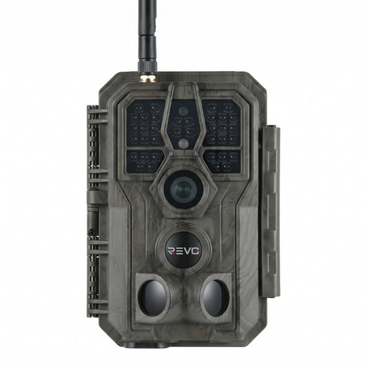 Caméra de Chasse REVO Noctra 64 – 64 MP, Vidéo 1296p, Wi-Fi, Vision Nocturne 30 m, Batterie 8 000 mAh & Mémoire 32 Go