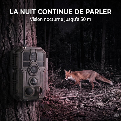 Caméra de Chasse REVO Noctra 64 – 64 MP, Vidéo 1296p, Wi-Fi, Vision Nocturne 30 m, Batterie 8 000 mAh & Mémoire 32 Go