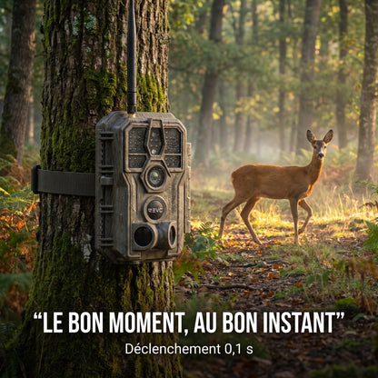 Caméra de Chasse REVO Noctra 64 – 64 MP, Vidéo 1296p, Wi-Fi, Vision Nocturne 30 m, Batterie 8 000 mAh & Mémoire 32 Go