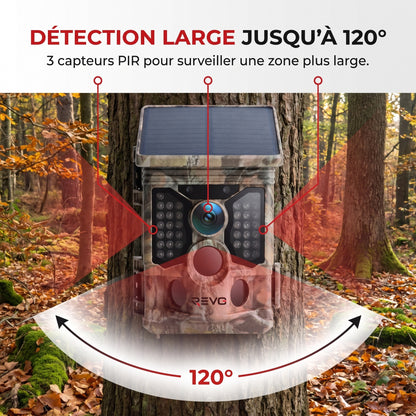 Caméra de Chasse REVO TrackCam 30 – 4K 30 fps, Wi-Fi & Bluetooth, Détection 0,1 s, Vision Nocturne & IP66