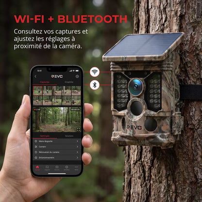 Caméra de Chasse REVO TrackCam 30 – 4K 30 fps, Wi-Fi & Bluetooth, Détection 0,1 s, Vision Nocturne & IP66