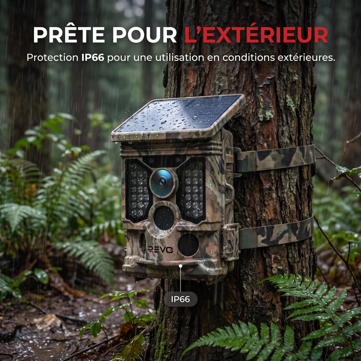Caméra de Chasse REVO TrackCam 30 – 4K 30 fps, Wi-Fi & Bluetooth, Détection 0,1 s, Vision Nocturne & IP66