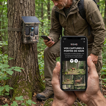 Caméra de Chasse REVO TrackCam 30 – 4K 30 fps, Wi-Fi & Bluetooth, Détection 0,1 s, Vision Nocturne & IP66