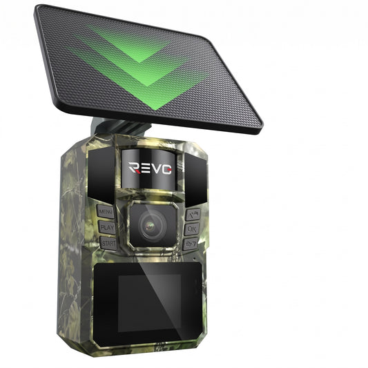 Caméra de Chasse Solaire REVO WildScan 48 – 4K, 48 MP, Vision Nocturne & Connexion Smartphone