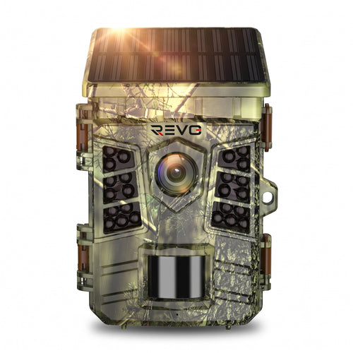 Caméra de Chasse Solaire REVO Faunex 60 – 60 MP, Vidéo 4K, Wi-Fi, Déclenchement 0,1 s & Vision Nocturne IP66