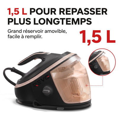 Centrale Vapeur REVO Pressia 850 – 8,5 Bars, 3 120 W, Vapeur Automatique 170 g/min & Réservoir 1,5 L