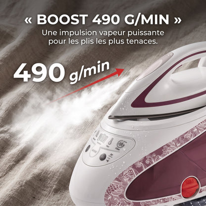 Centrale Vapeur REVO Ferrox 490 – 7,3 Bars, Boost 490 g/min, 2600 W & Réservoir 1,9 L