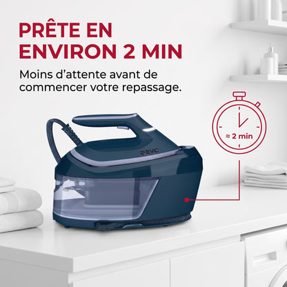 Centrale Vapeur REVO Ironex 600 – 2 400 W, 6,5 Bars, Effet Pressing jusqu’à 500 g & Réservoir 1,8 L