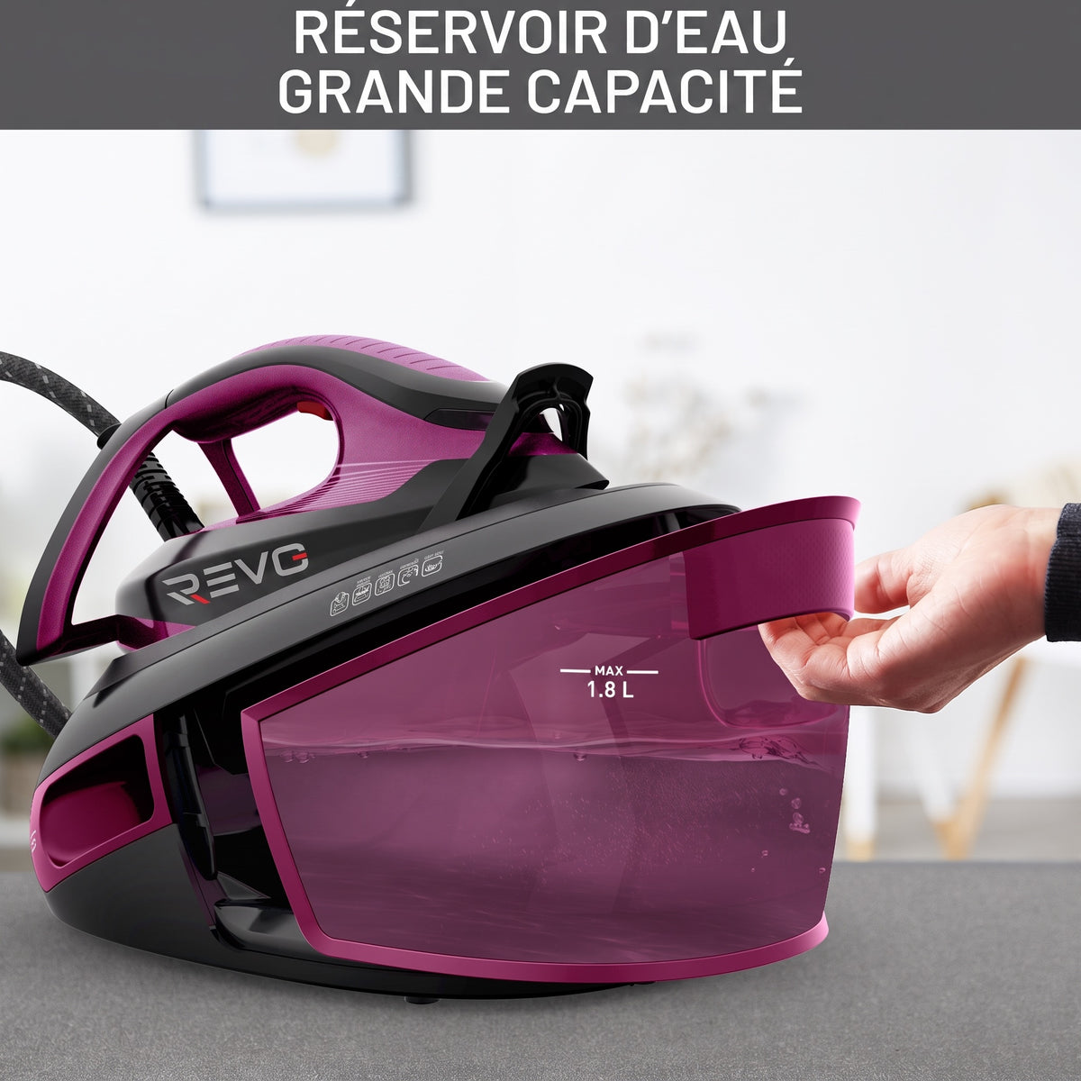 Centrale Vapeur REVO Pressor 480 – 6,9 Bars, Boost Vapeur 480 g/min & Réservoir 1,8 L