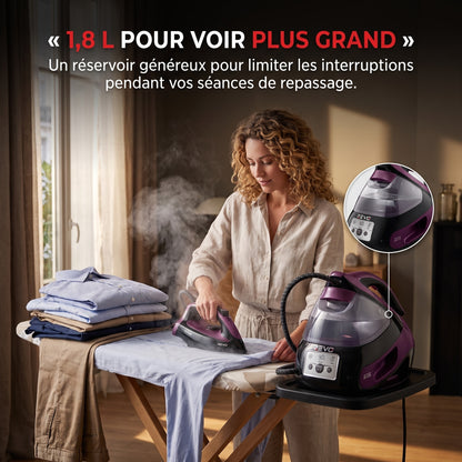 Centrale Vapeur REVO Pressor 480 – 6,9 Bars, Boost Vapeur 480 g/min & Réservoir 1,8 L