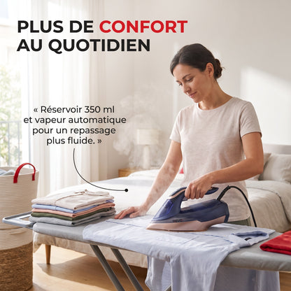 Fer à Vapeur REVO Thermion 3000 – 3 000 W, Vapeur Automatique 85 g/min & Effet Pressing 260 g