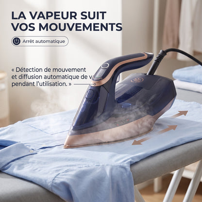Fer à Vapeur REVO Thermion 3000 – 3 000 W, Vapeur Automatique 85 g/min & Effet Pressing 260 g