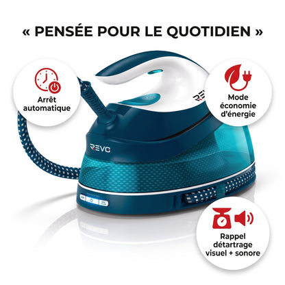 Centrale Vapeur REVO Pressano 400 – 2 400 W, 6,5 Bars, Pressing 400 g & Réservoir 1,5 L