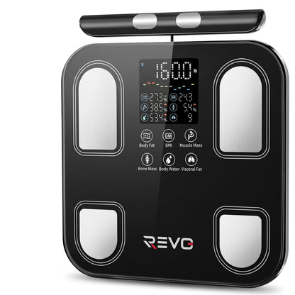 Balance Connectée Impédancemètre REVO Soma 8 – 8 Électrodes, Analyse Corporelle & Suivi via Application