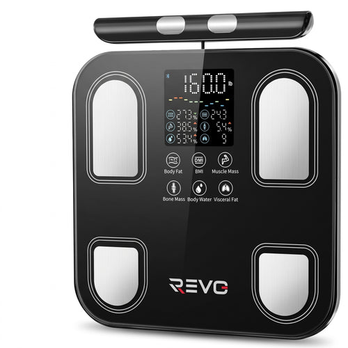 Balance Connectée Impédancemètre REVO Soma 8 – 8 Électrodes, Analyse Corporelle & Suivi via Application