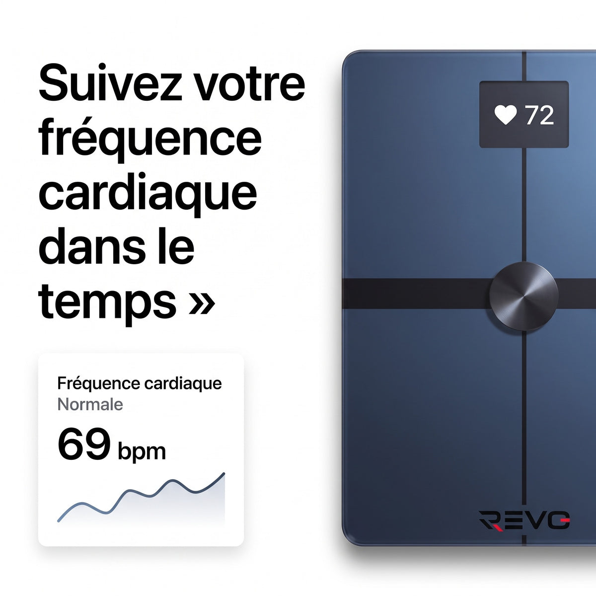 Balance Connectée REVO Bioméa 8 – Analyse de Composition Corporelle, Wi-Fi & Bluetooth, 8 Utilisateurs