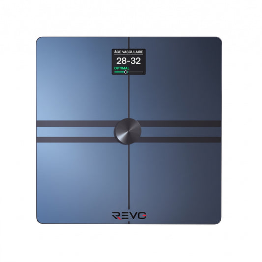 Balance Connectée REVO Quantia 200 kg avec Analyse Corporelle Avancée, Wi‑Fi, Bluetooth & Suivi Santé