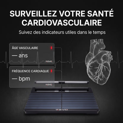 Balance Connectée REVO Scana 200 – Analyse Corporelle Segmentaire, ECG 6 Dérivations, Wi-Fi & Bluetooth