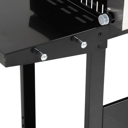 Plancha à gaz REVO Mérida – 3 brûleurs 6 kW avec chariot – Plaque en acier émaillé