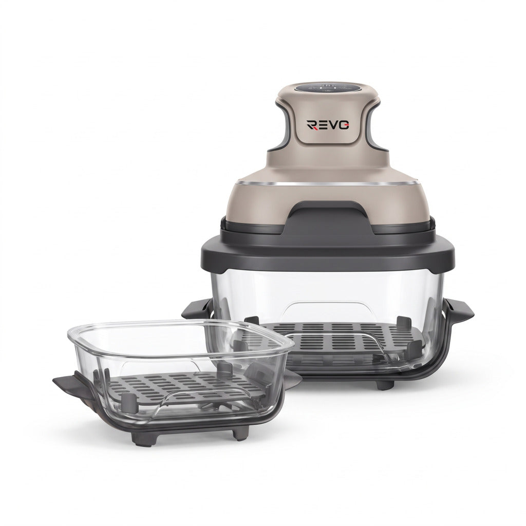 REVO Vitrea 4 – air fryer compact en verre, vue produit